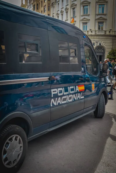 Policja Walencji Hiszpania — Zdjęcie stockowe