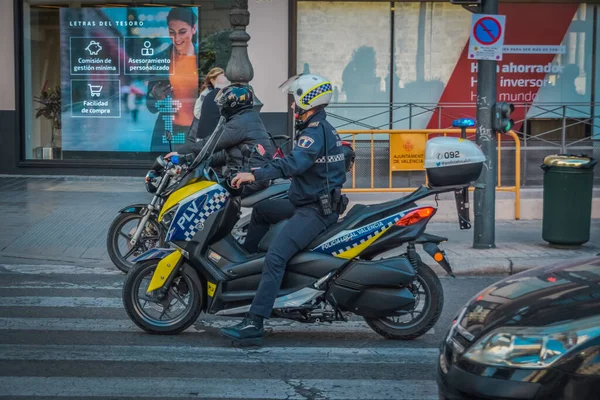 Polícia Valência Espanha — Fotografia de Stock