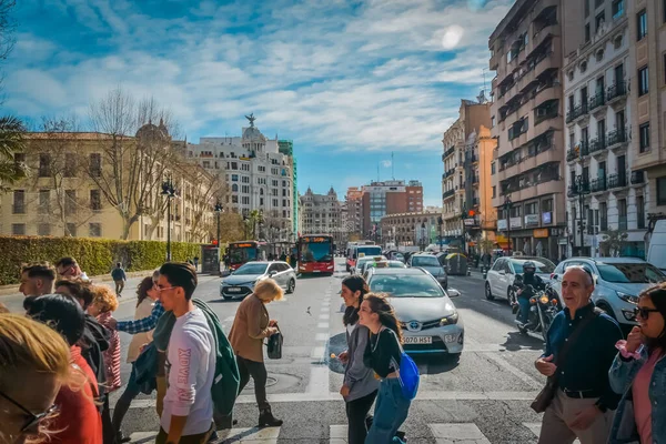 Ulice Valencie Španělsko — Stock fotografie