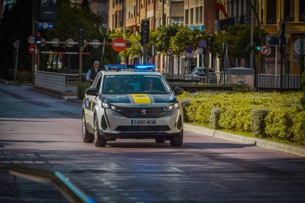 Politie Valladolid Spanje — Stockfoto