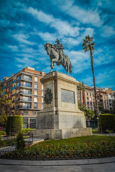 Pomnik Rei Jaume Walencja Hiszpania — Zdjęcie stockowe