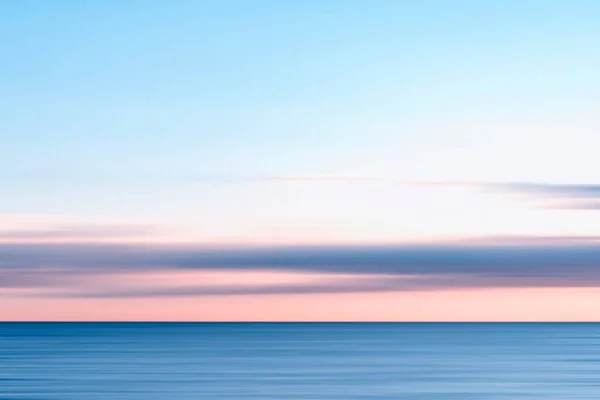 Синьо Фіолетовий Морський Пейзаж Заході Сонця — стокове фото