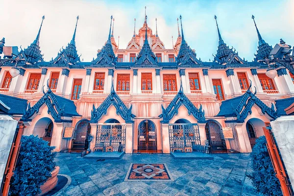Wat Ratchanatdaram Templo Bancoc — Fotografia de Stock