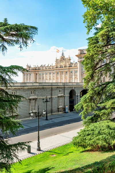 Königlicher Palast Von Madrid Spanien — Stockfoto