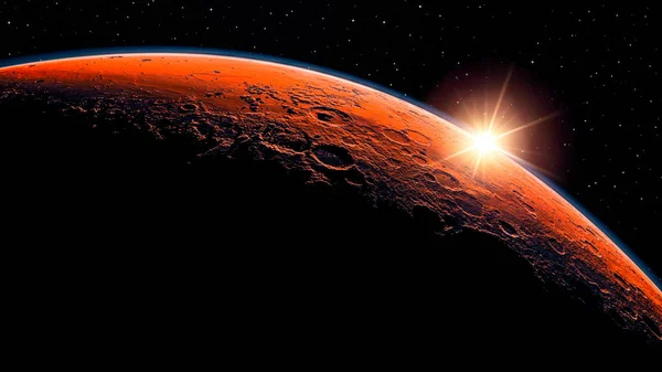 Mars Planet Kosmosie — Zdjęcie stockowe