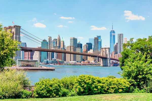 Die Skyline Von New York City Vereinigten Staaten — Stockfoto