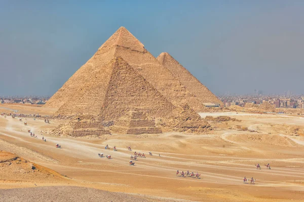 Les Pyramides Géza Egypte — Photo