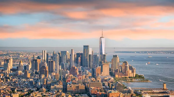 The skyline of New York City, United States