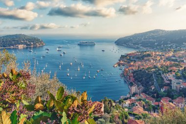 Fransız Rivierası 'ndaki Villefranche-Sur-Mer köyü