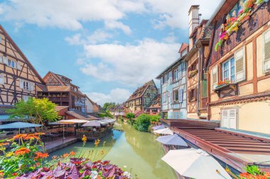 Fransa 'nın Colmar kentinde mimarlık