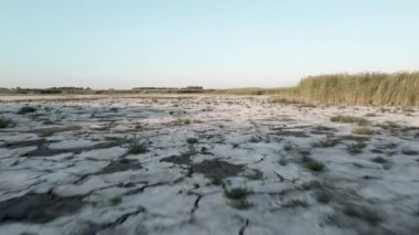 Kuraklıktan toprağı yardı. Küresel ısınma, felaket. İklim değişikliği ve kuru hava. Ekonomik kriz, gıda krizi. Kurak hava nedeniyle kötü hasat. Toprak erozyonu. Nehrin kurumuş ağzı..