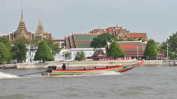 Bangkok Thajsko Prosince 2022 Před Chrámem Grand Palace Pohybuje Dlouhá — Stock video
