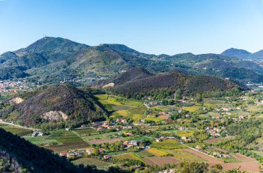 Monte Ceva 'dan Colli Euganei Padova bölgesi görüntüsü