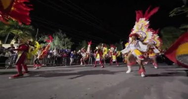 George Town, Exuma, Bahamalar - 4 Ocak 2025: Junkanoo, İngiliz sömürgelerinde Afrika köleliği döneminde yapılmış ve 1700 'lere dayandığı söylenen bir festivaldir.