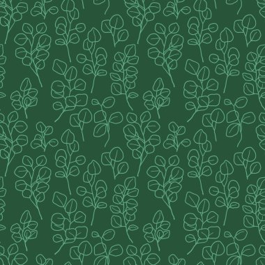 Okaliptüs dallarının kusursuz deseni, arka plan