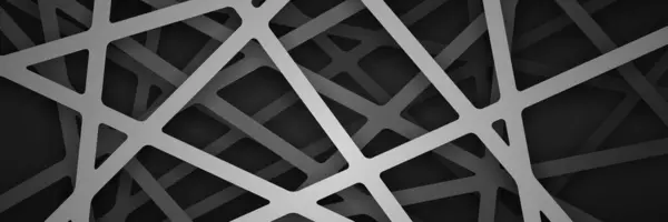 線の抽象的なベクトル背景 黒いバイオニック壁紙 多くの層 抽象構成 未来的なダークパターン ロイヤリティフリーストックベクター