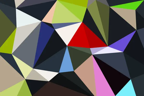 Trianglar Flerfärgad Bakgrund Färg Kristaller Låg Polygonal Mosaik Kreativa Origami — Stock vektor