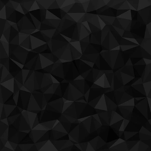 Formes Bas Polygone Fond Noir Cristaux Sombres Mosaïque Triangles Papier — Image vectorielle