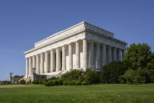 The Lincoln Memorial honors the 16th President of the United States, Abraham Lincoln in Washington, D.C.