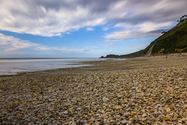 Öğleden sonra Playa de San Antolin, Asturias, İspanya 'da.