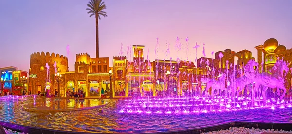 Dubai Vae März 2020 Panorama Des Kulturplatzes Global Village Dubai — Stockfoto