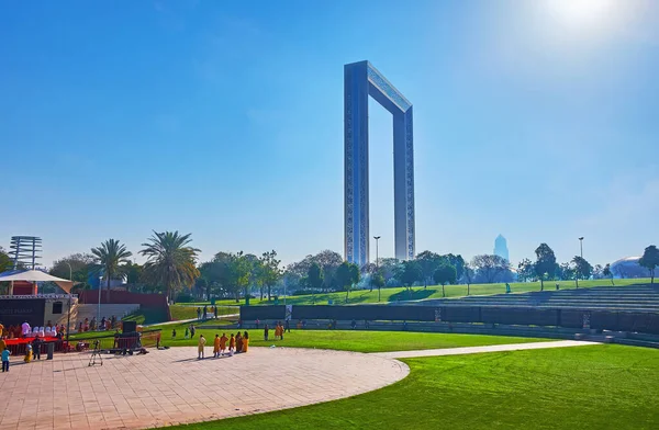 Dubai Emiratos Árabes Unidos Marzo 2020 Zabeel Park Con Escenario — Foto de Stock