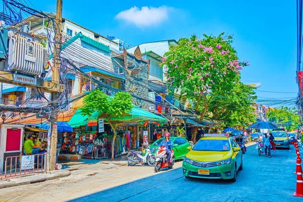 Bangkok Thailand April 2019 Berjalan Rambuttri Alley Yang Indah Sempit — Stok Foto