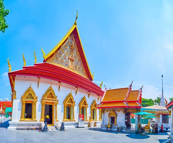 Bangkok Thailand April 2019 Panorama Ubosot Wat Chana Songkhram Complex — 스톡 사진