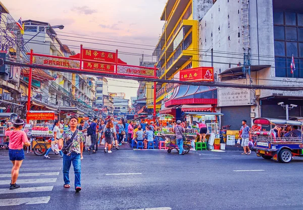 2019 방콕에서 열리는 차이나타운의 시장에 — 스톡 사진