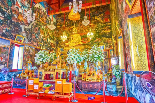 Bangkok Thailand 2019年4月23日 泰国曼谷Wat Arun神庙的风景祭坛 — 图库照片