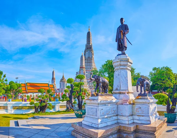 Bangkok Tailandia Abril 2019 Estatua Del Rey Rama Santuario Wat — Foto de Stock