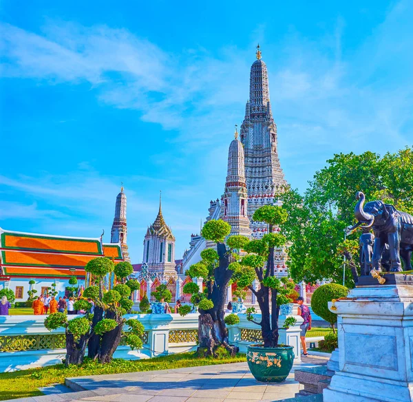 Bangkok Tailandia Abril 2019 Escultura Del Elefante Parte Estatua Rama — Foto de Stock