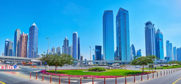 Dubai Emirati Arabi Uniti Marzo 2020 Panorama Della Business Bay — Foto Stock