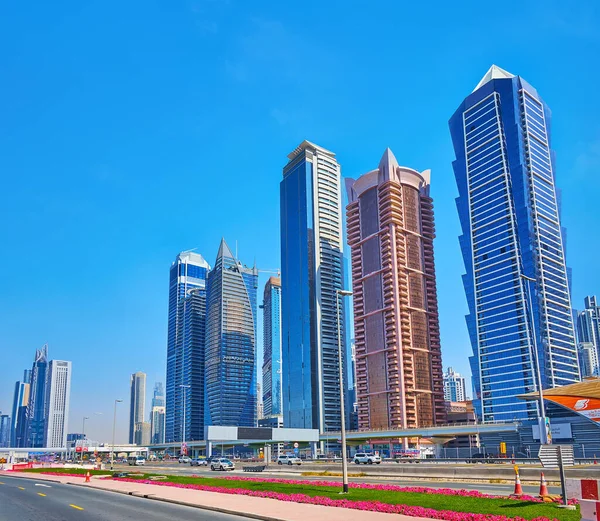 Dubai Emirati Arabi Uniti Marzo 2020 Torre Del Falco Vetro — Foto Stock