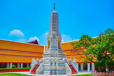 Wat Mahathat tapınağı ve mermeri Dar Manastır, Bangkok, Tayland