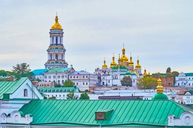 Kyiv-Pechersk Lavra Mağara Manastırı - Büyük Çan Kulesi, Dormition Katedral, Refectory, manastır binaları, Kyiv, Ukrayna