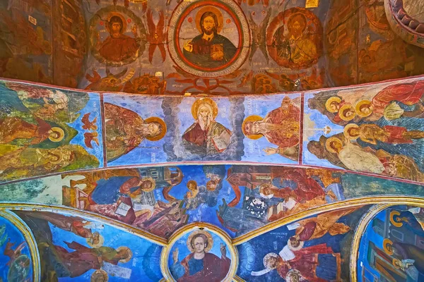 Kyiv Ukraine May 2021 Spectacular Medieval Frescoed Interior Church Saviour — Stock Photo, Image