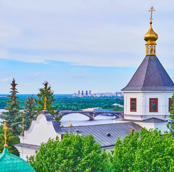 Roof Dome Conception Anna Church Kyiv Pechersk Lavra Cave Monastery — Stock Photo, Image