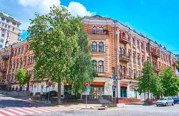 Maison Style Éclectique Située Sur Rue Olhynska Pechersk Kiev Ukraine — Photo