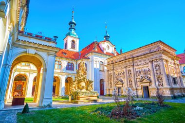 Holy House or Loreta Chapel in the courtyard of Loreta complex, Prague, Czechia