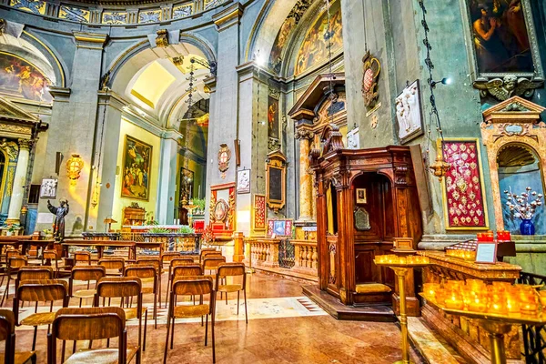Milano Italia Aprile 2022 Tempio San Sebastiano Con Unica Sala — Foto Stock
