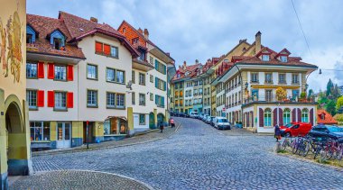 Ortaçağ konakları Bern, İsviçre 'nin tarihi Matte ilçesi.