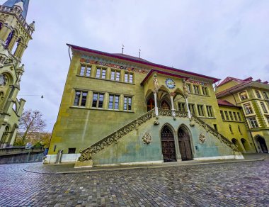 İsviçre, Rathausplatz Meydanı 'ndaki Bern Belediye Binası.