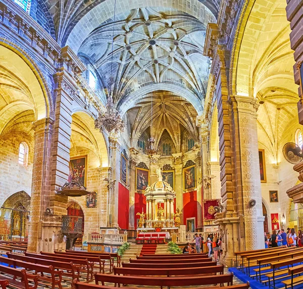 Puerto España Septiembre 2019 Sala Oración Medieval Iglesia Del Gran — Foto de Stock