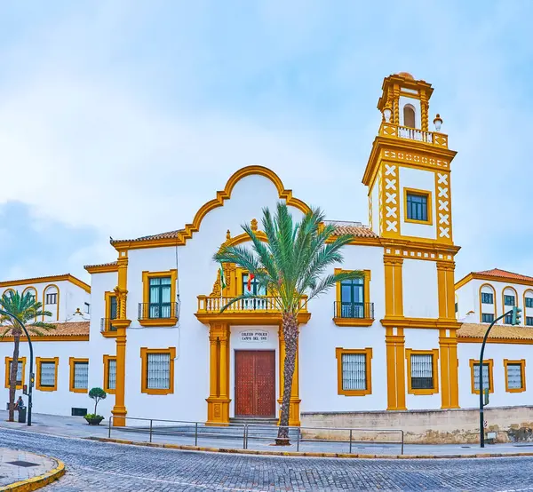 Elegante Fachada Histórica Del Colegio Público Campo Del Sur Frente —  Fotos de Stock