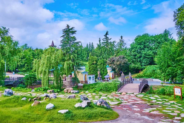 Rocky Little Switzerland Forma Parte Del Parque Sofiyivsky Uman Ucrania — Foto de Stock