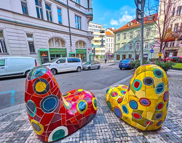 Praga Czechia Marzo 2022 Los Objetos Arte Moderno Nove Mesto — Foto de Stock