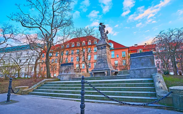 Memorial Benedikt Roezl Park Charles Square Nove Mesto Prague Czechia — Stock Photo, Image