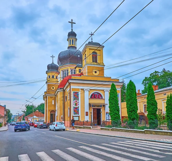 Chernivtsi Ukraine Temmuz 2021 Ruska Caddesi Ndeki Dormition Holy Theotokos — Stok fotoğraf