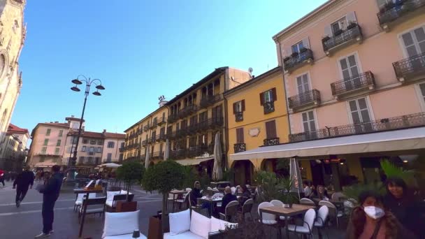 Como Talya Mart 2022 Restoranları Tarihi Konutları Santa Maria Assunta — Stok video
